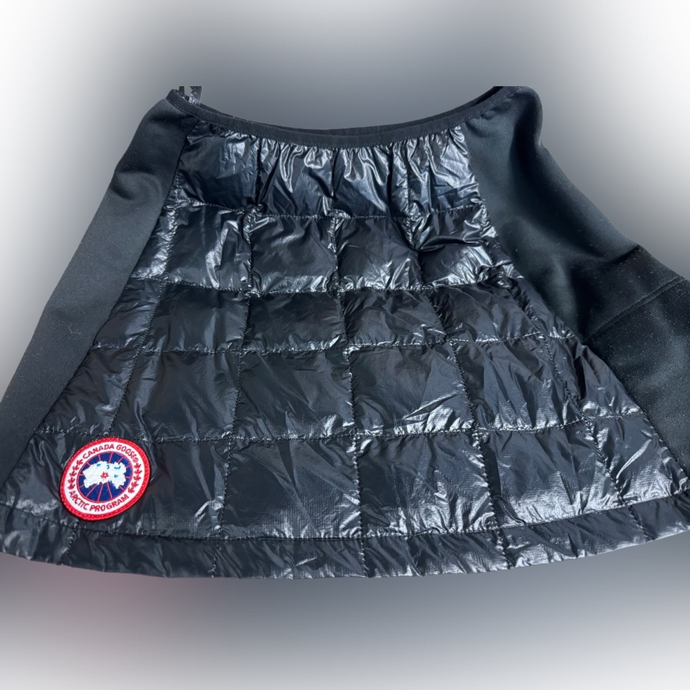 Canada Goose Shiny Black Mini Skirt